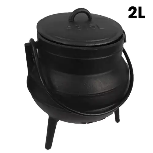 Cast Iron Pot with 3 Legs - 2L
